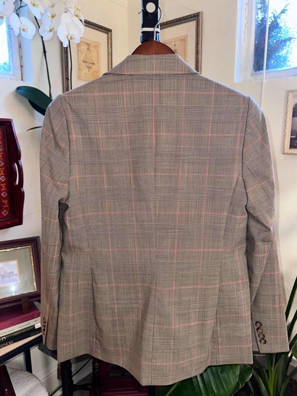 Ralph Lauren Glen Check
Double-Breasted Wool Blazer - Picture 10 of 12